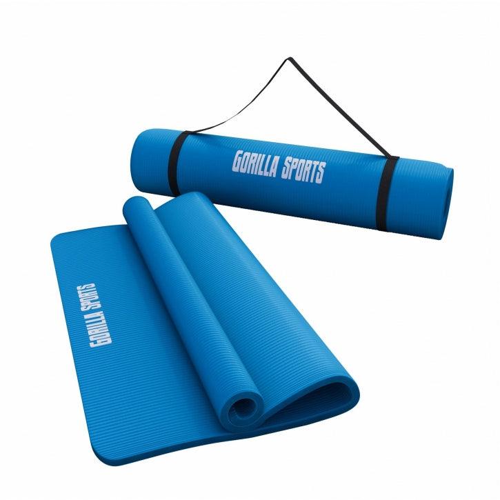 Yogamat Deluxe 190 x 60 x 1,5 cm Blauw