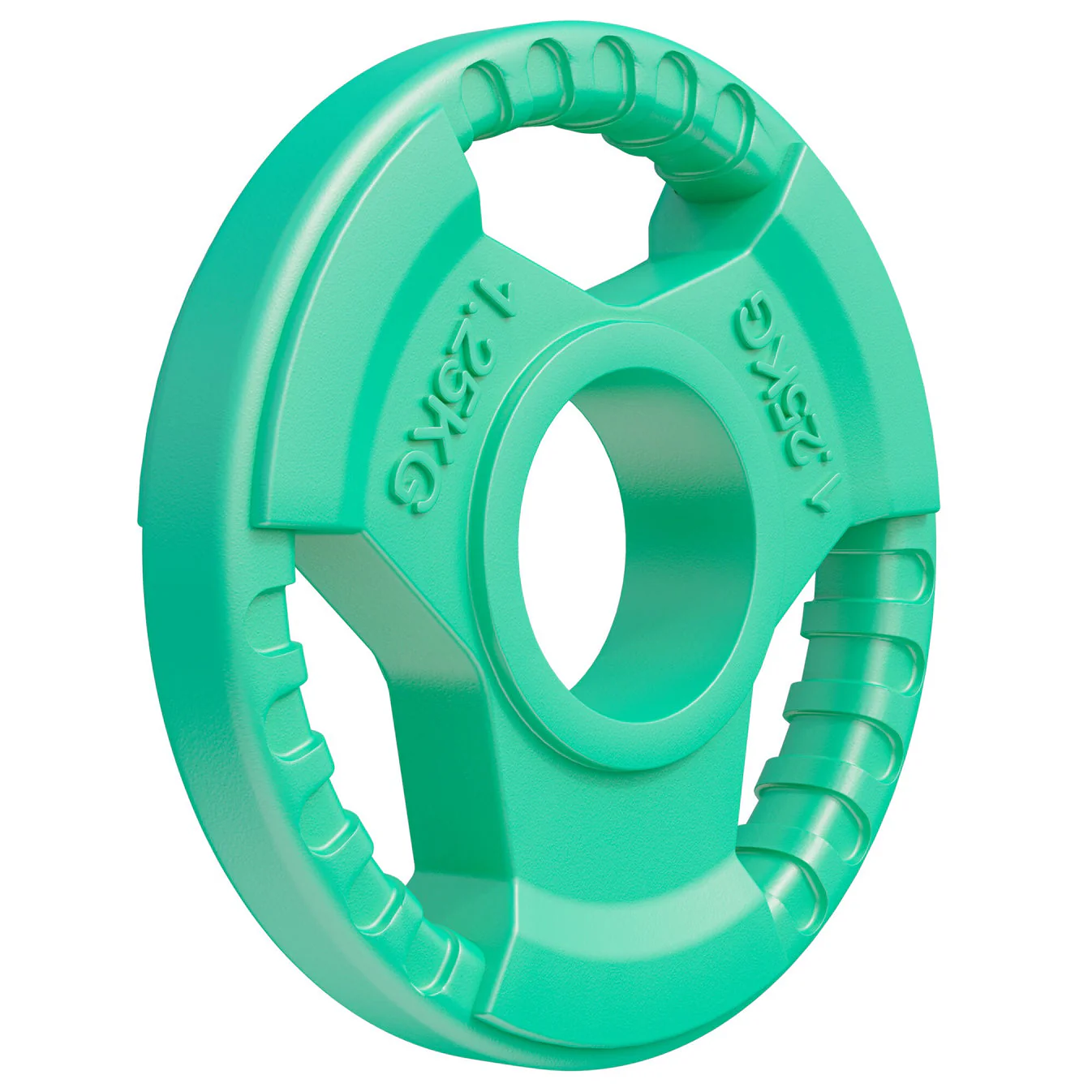 Olympische halterschijf 1,25 kg Gripper Gietijzer Rubber Coating – 50/51 mm