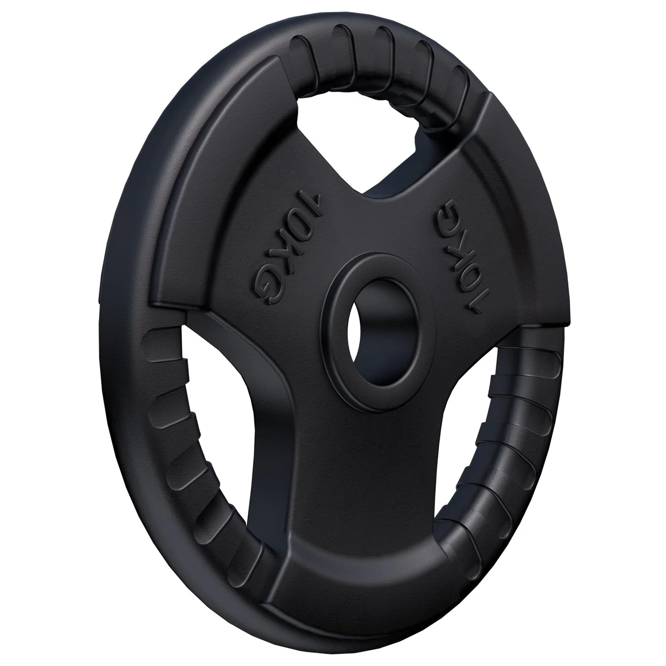Olympische halterschijf 10 kg Gripper Gietijzer Rubber Coating – 50/51 mm