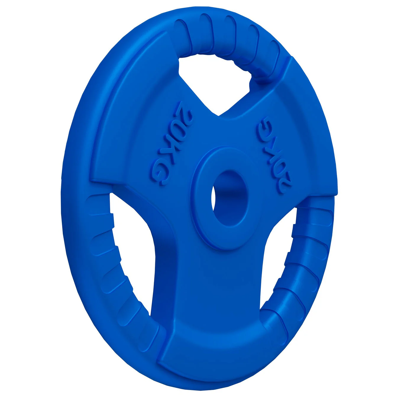 Olympische halterschijf 20 kg  Gripper Gietijzer Rubber Coating – 50/51 mm
