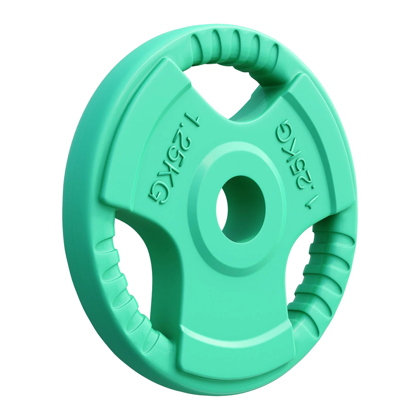 Halterschijf 1,25 kg Gripper Gietijzer Rubber Coating – 30/31 mm