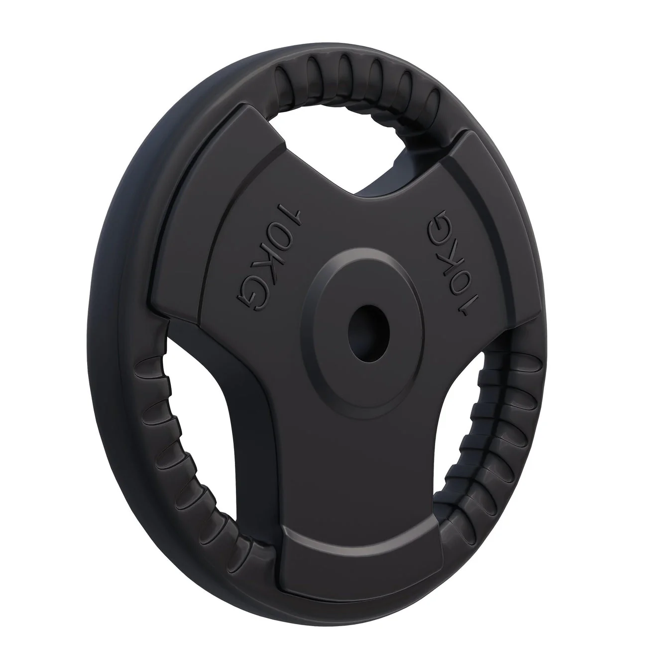 Halterschijf 10 kg Gripper Gietijzer Rubber Coating – 30/31 mm
