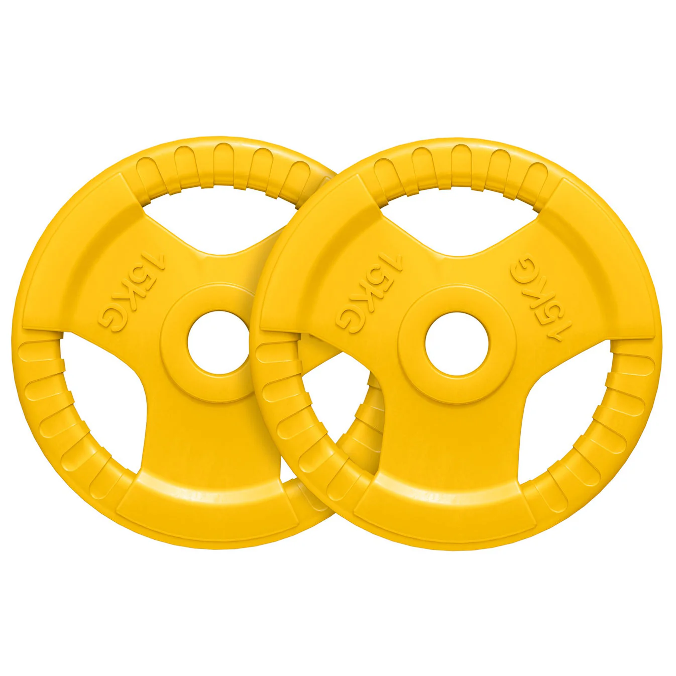 Olympische halterschijven set 2 x 15 kg Gripper Gietijzer Rubber Coating – 50/51 mm