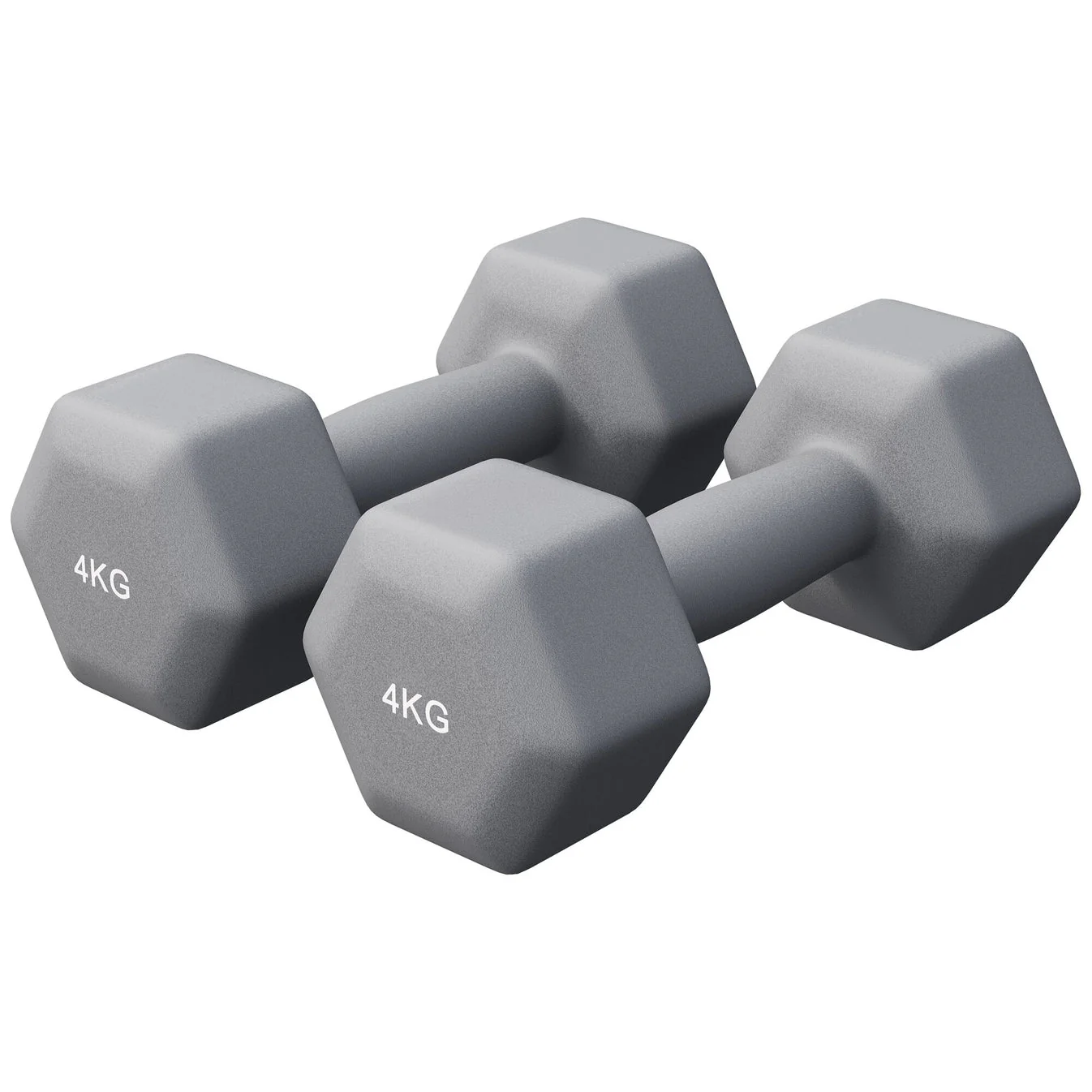 Vinyl halterset 2 x 4 kg
