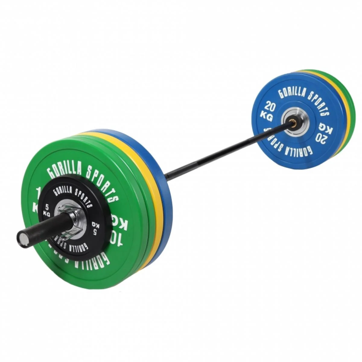 140 kg Olympische Halterset met Bumper Plates – 50/51 mm