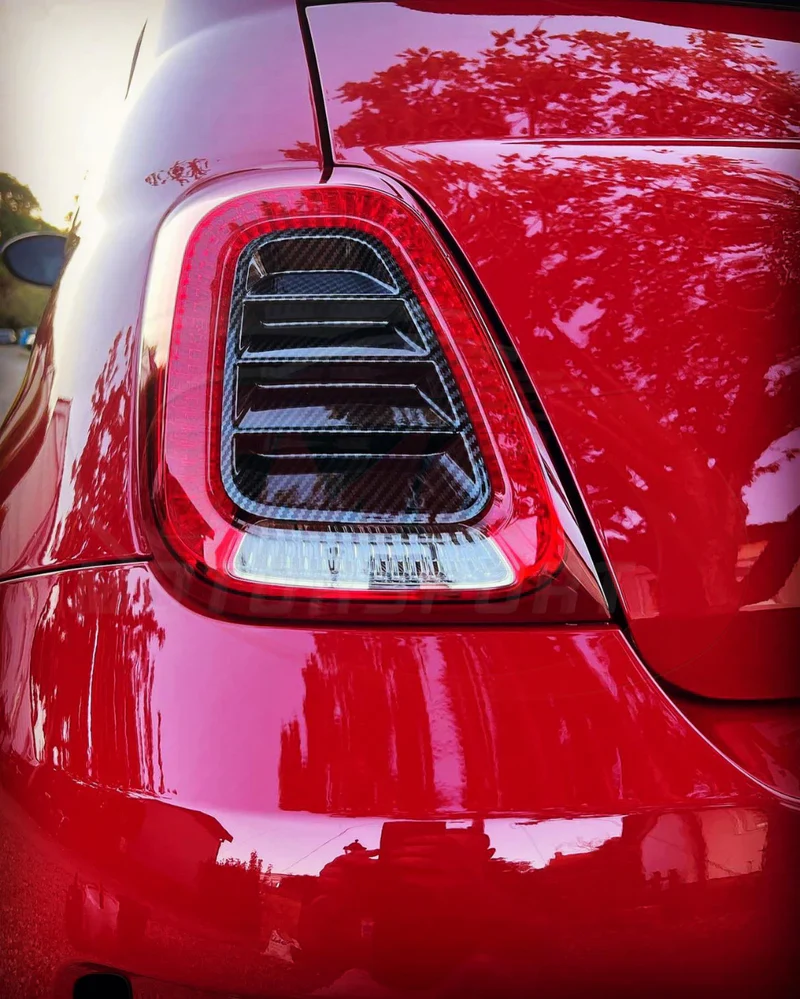 Abarth 500/595/695 – 100% full carbon achterlicht covers