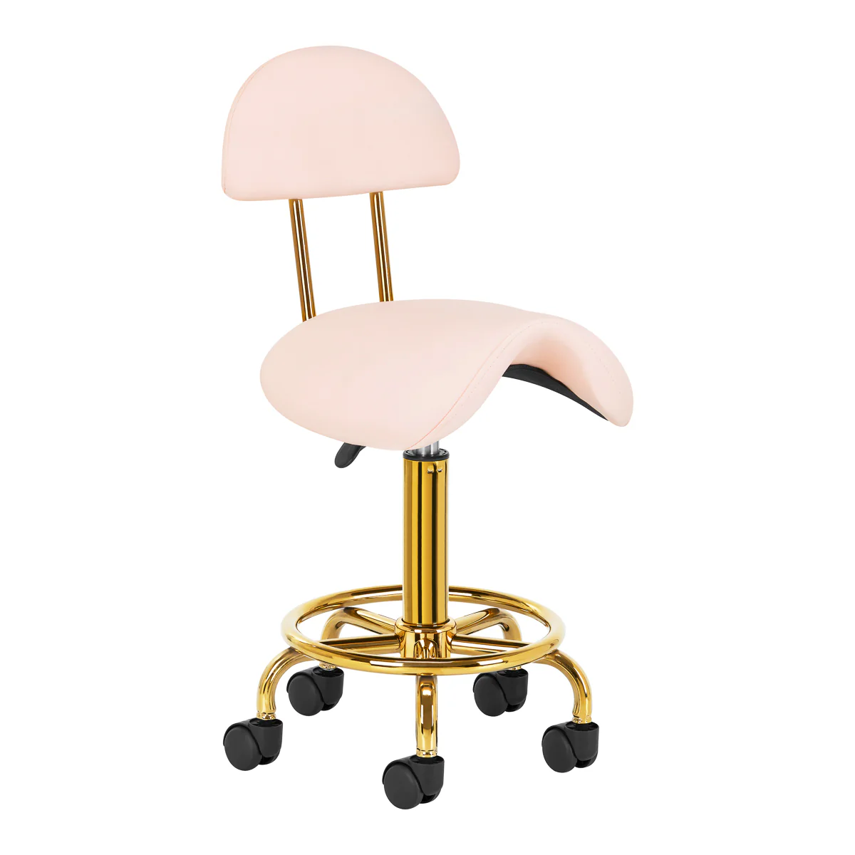Zadelkruk met Rugleuning 6001 Goud-Roze