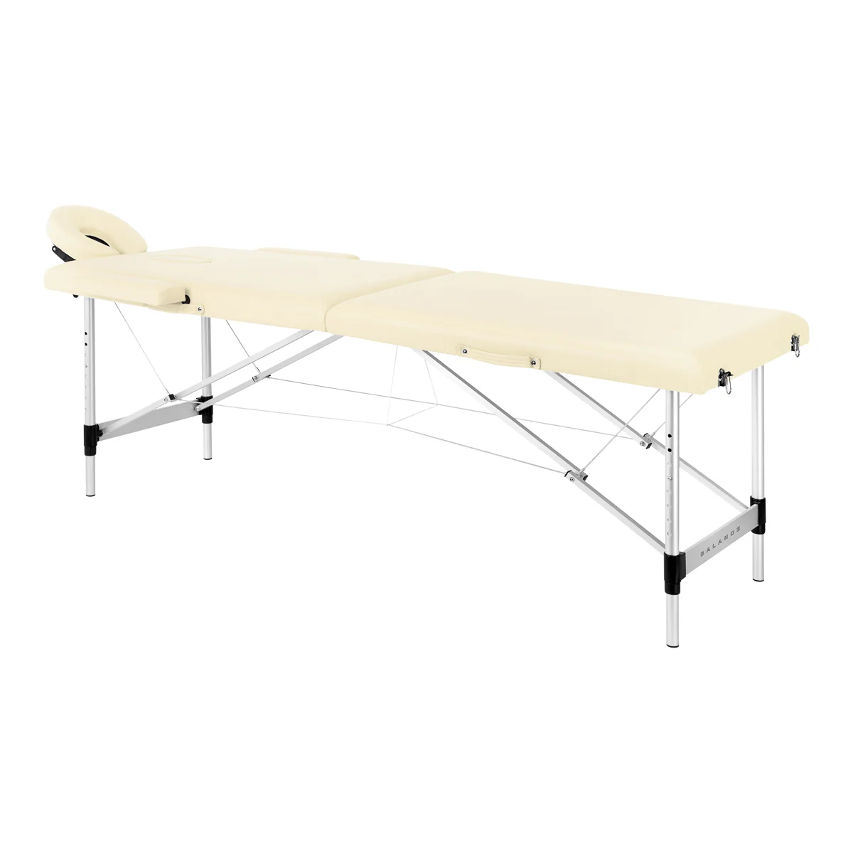 Massagetafel Inklapbaar Aluminium Balance 2 Zones Crème