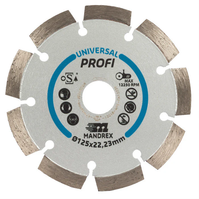 Mandrex Universeel Profi Diamantzaagblad MDZU125P 125mm
