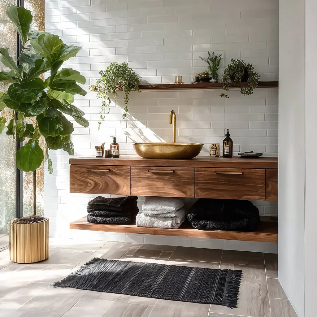 Luxe Zwevend Badkamermeubel – Modern en Elegant Wandgemonteerd Design