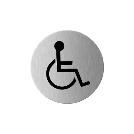 Pictogram Mindervalide rond | GPF | RVS
