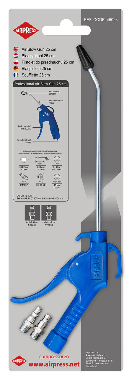Airpress Blaaspistool 25 cm + tules