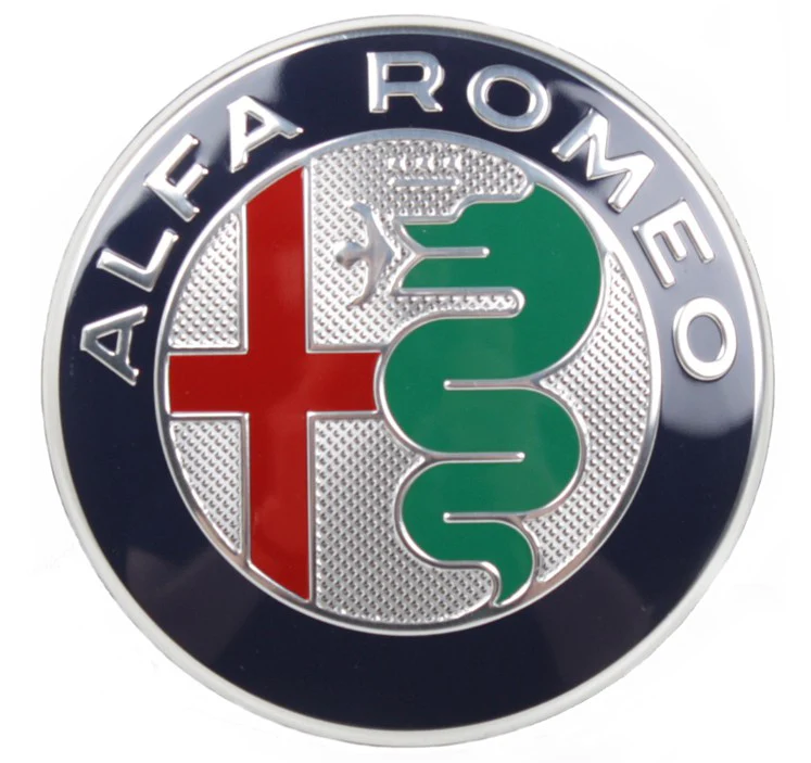 Alfa Embleem Diameter 75mm – Giulia , Stelvio , Tonale, FL MiTo