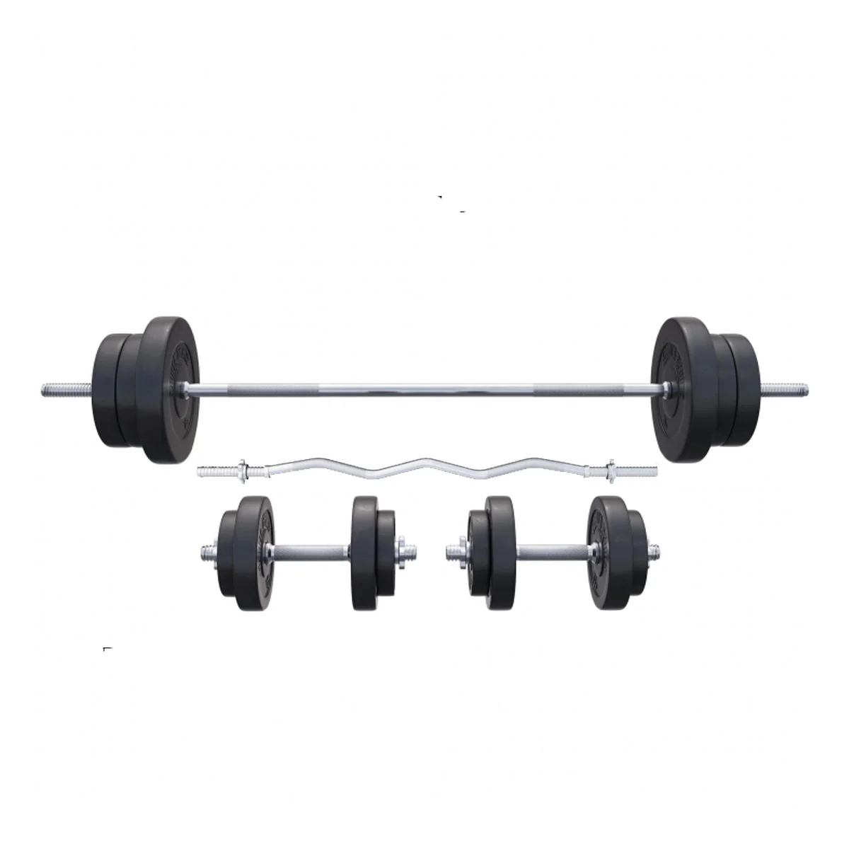 80 kg Halterset Kunststof