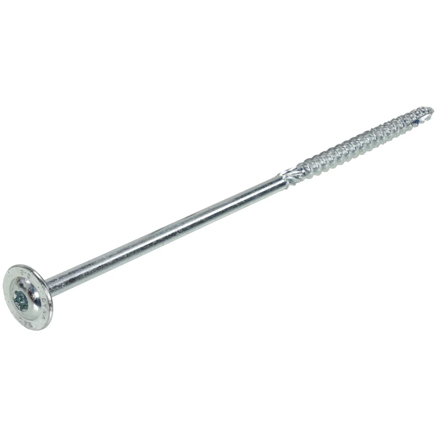 Dynaplus houtbouwschroef – 10.0×300 [25x] Verzinkt / Deeldraad