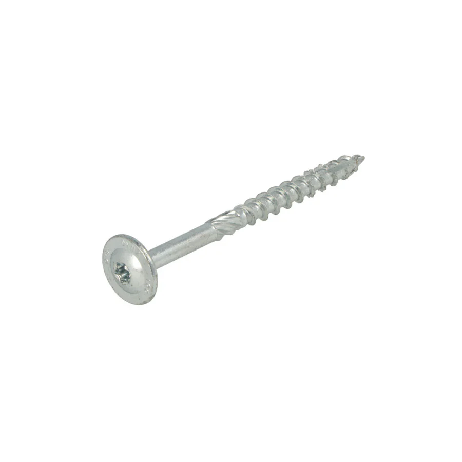 Dynaplus houtbouwschroef – 8.0x100mm [50x] Verzinkt / Deeldraad