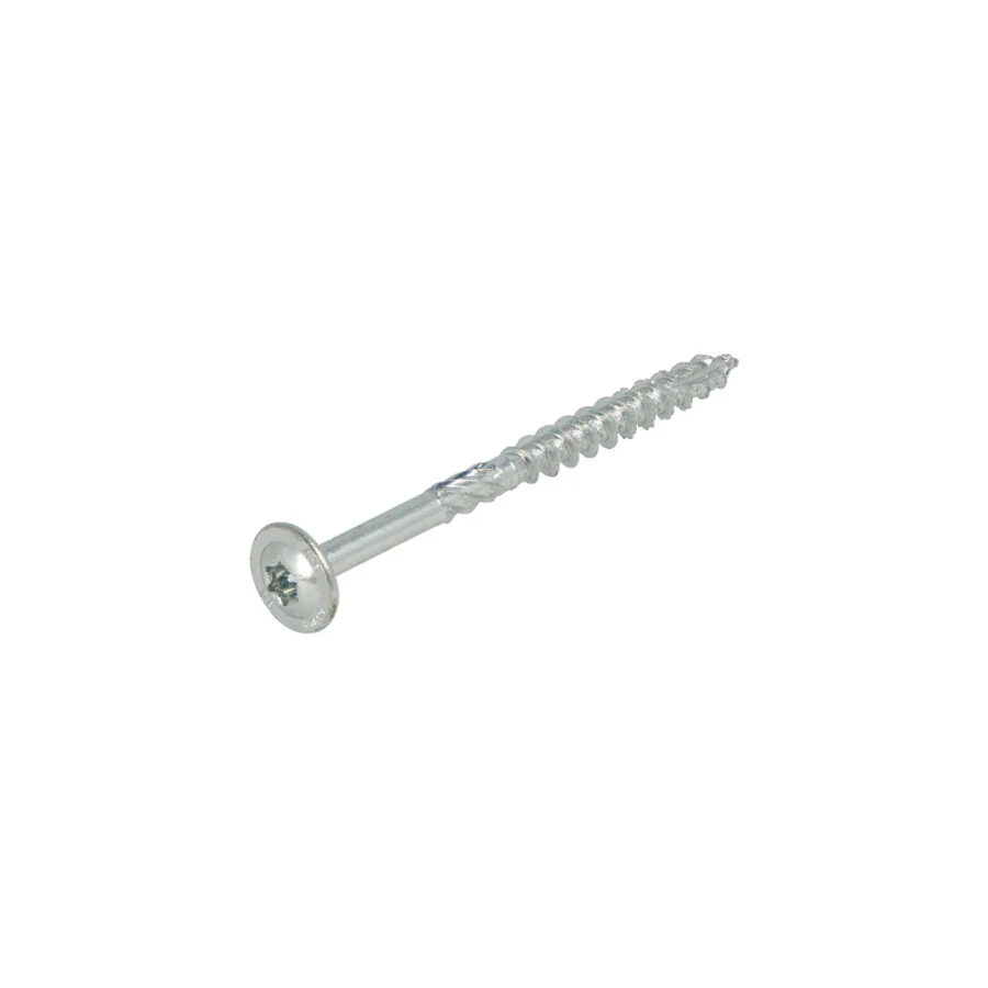 Dynaplus houtbouwschroef – 6.0x80mm [50x] Verzinkt / Deeldraad