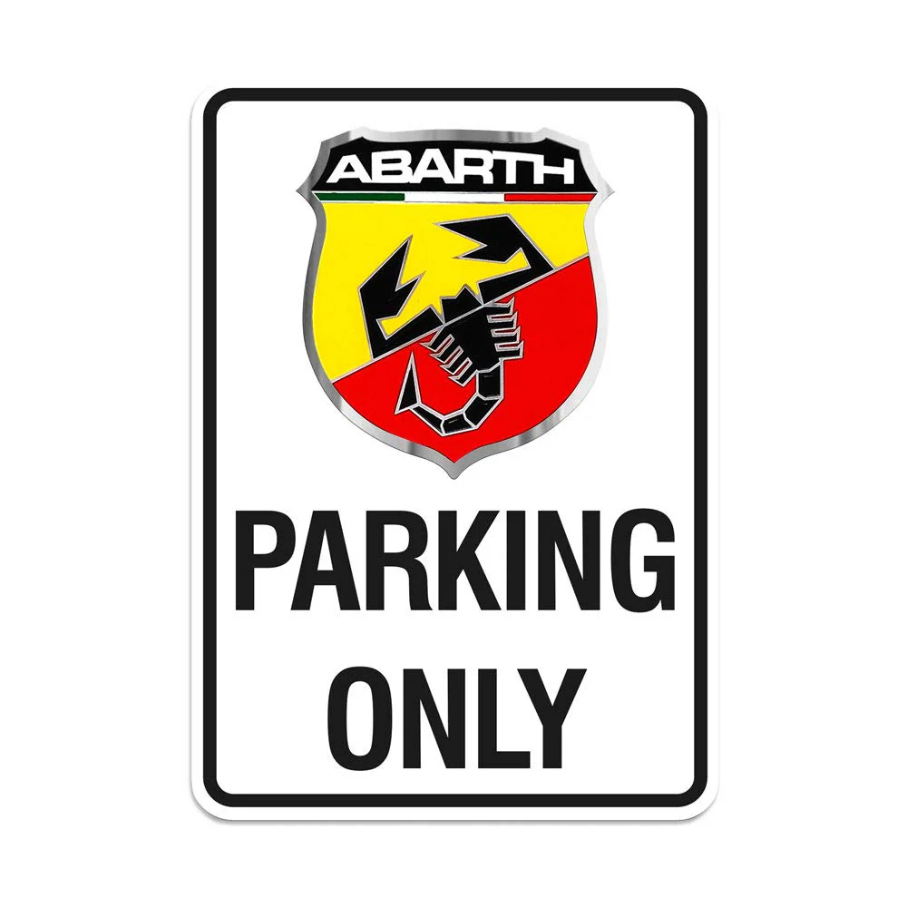 Abarth “Parking Only” Bord