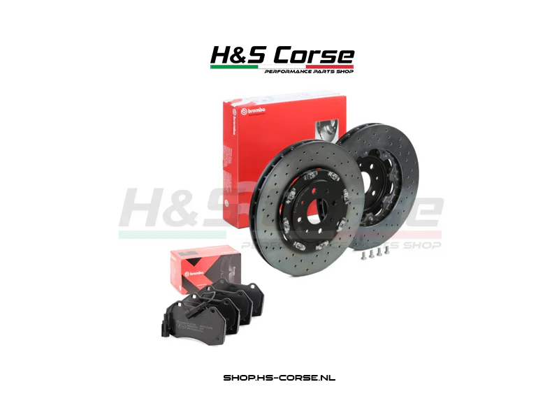 Abarth 500/595/695 – Brembo floating discs set met Brembo blokken