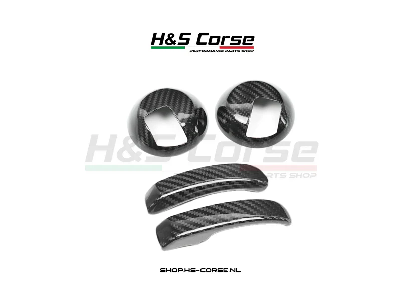 Abarth 500/595/695 – Deurhendels binnenzijde carbon