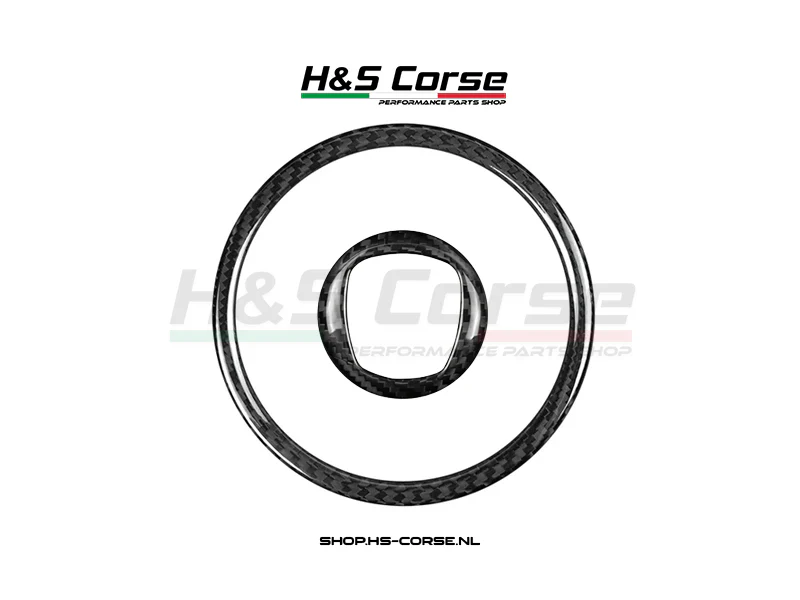 Abarth 500/595/695 – Stuurwiel Airbag cover set carbon