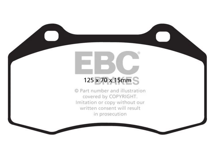 Abarth 500/595/695 – EBC Yellowstuff voorzijde Brembo-305