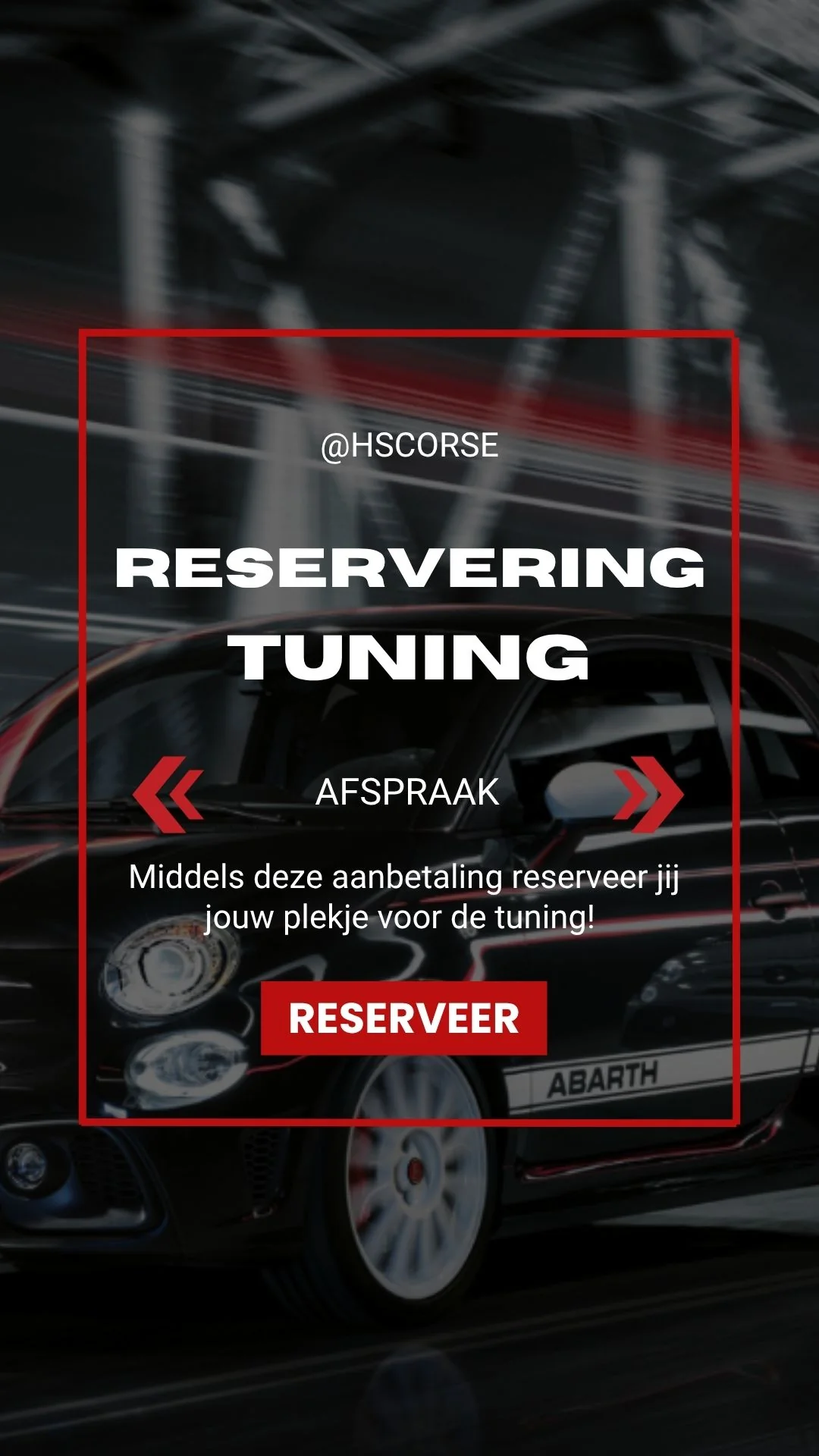 Aanbetaling tuning – H&S Corse