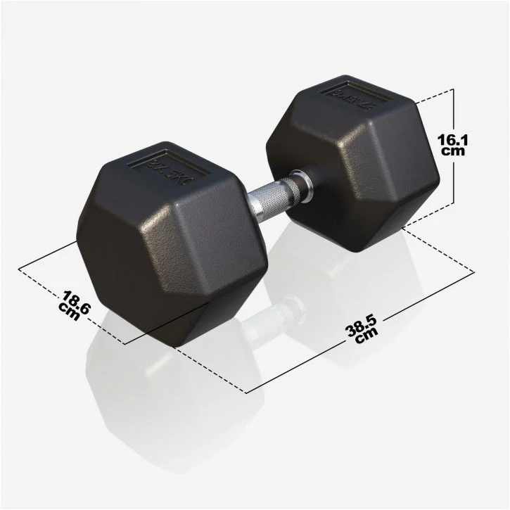 Dumbell hexagon 27,5 kg - Afbeelding 3