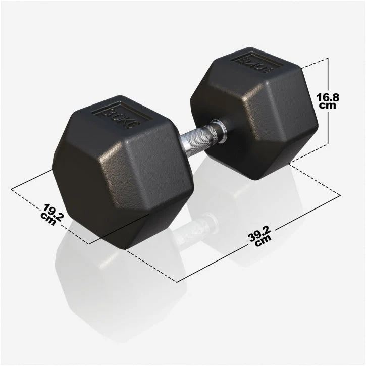 Dumbell hexagon 30 kg - Afbeelding 3