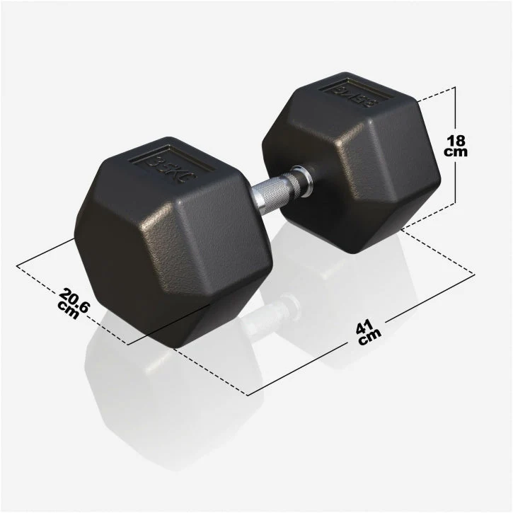 Dumbell hexagon 35 kg - Afbeelding 3
