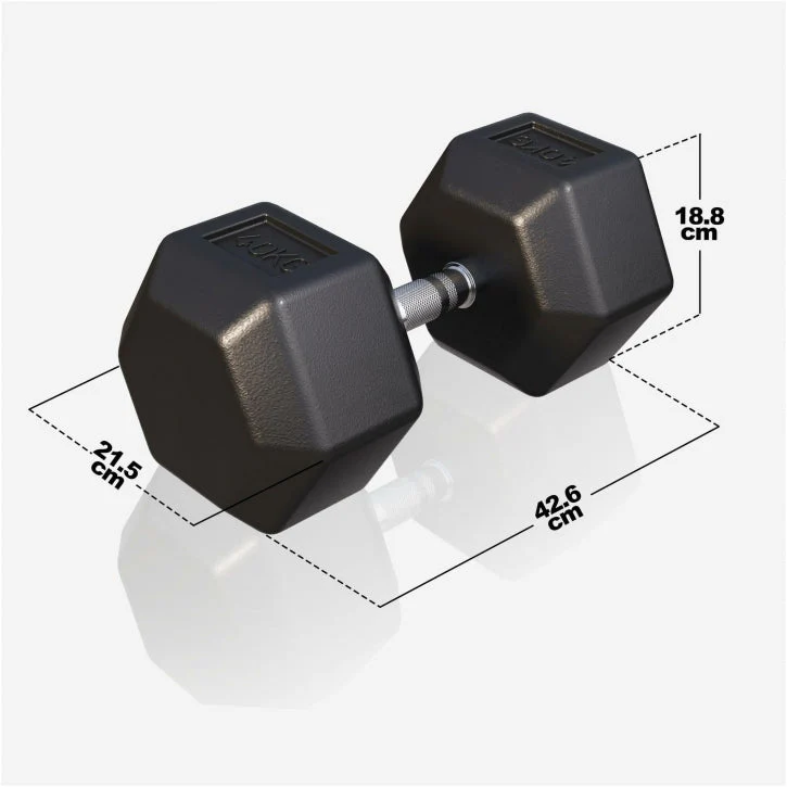 Dumbell hexagon 40 kg - Afbeelding 3