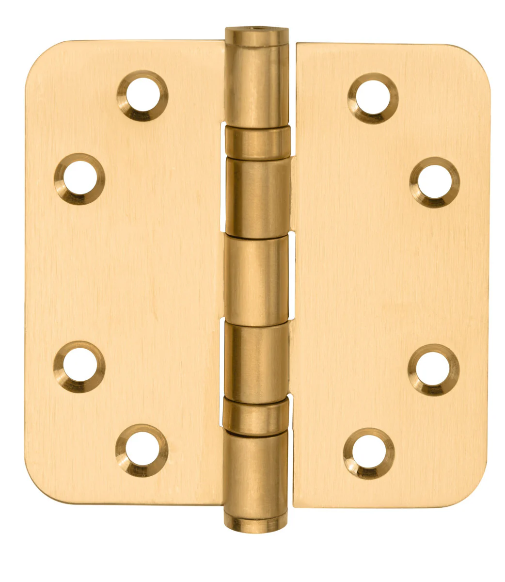 Kogellagerscharnier Afgerond 89x89mm | AVJD | Mat goud PVD