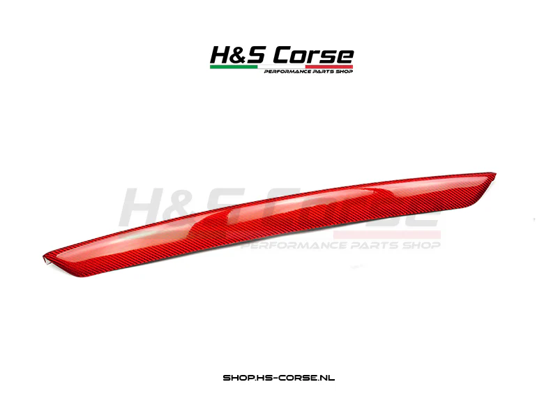 Abarth 500/595/695 – Carbon front lip cover rood carbon