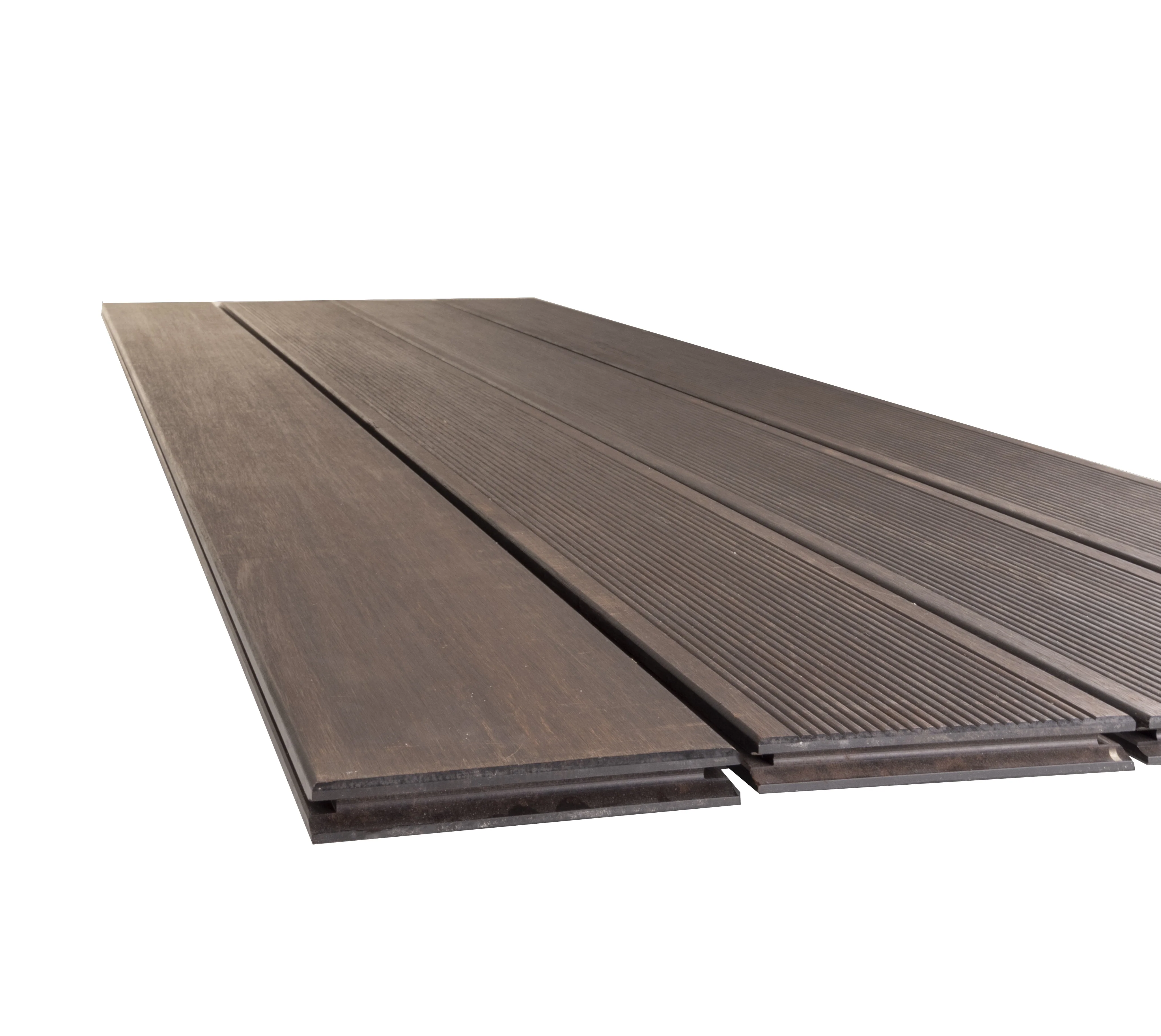 PLNQ® Bamboe Vlonderplank – 1850 x 137 x 20 mm – Donker Houtkleur