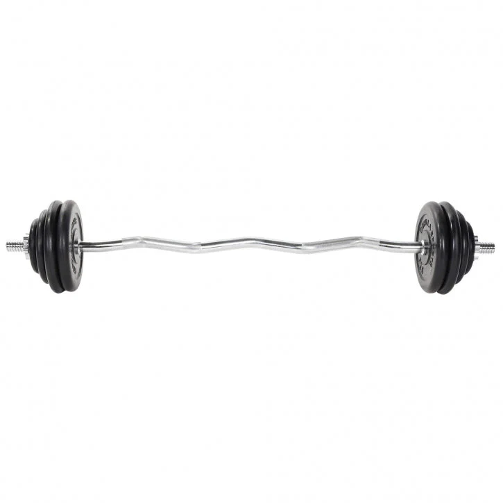 EZ-Curlset 35 kg Rubber - 30 mm - Afbeelding 2