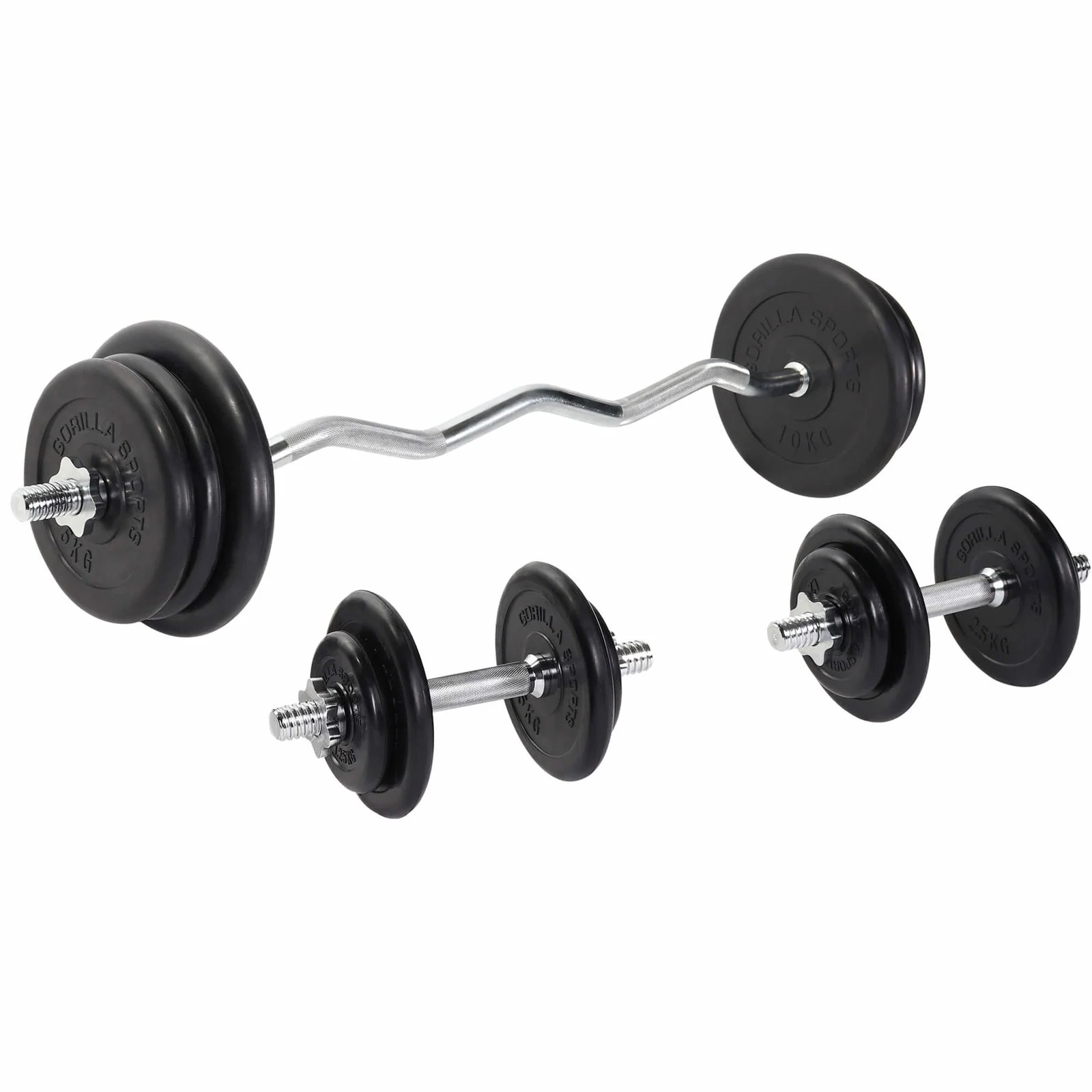 EZ-Curlset 70 kg Rubber – 30 mm