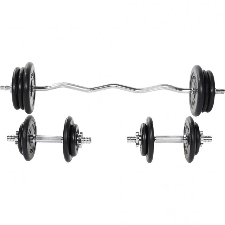 EZ-Curlset 70 kg Rubber - 30 mm - Afbeelding 2