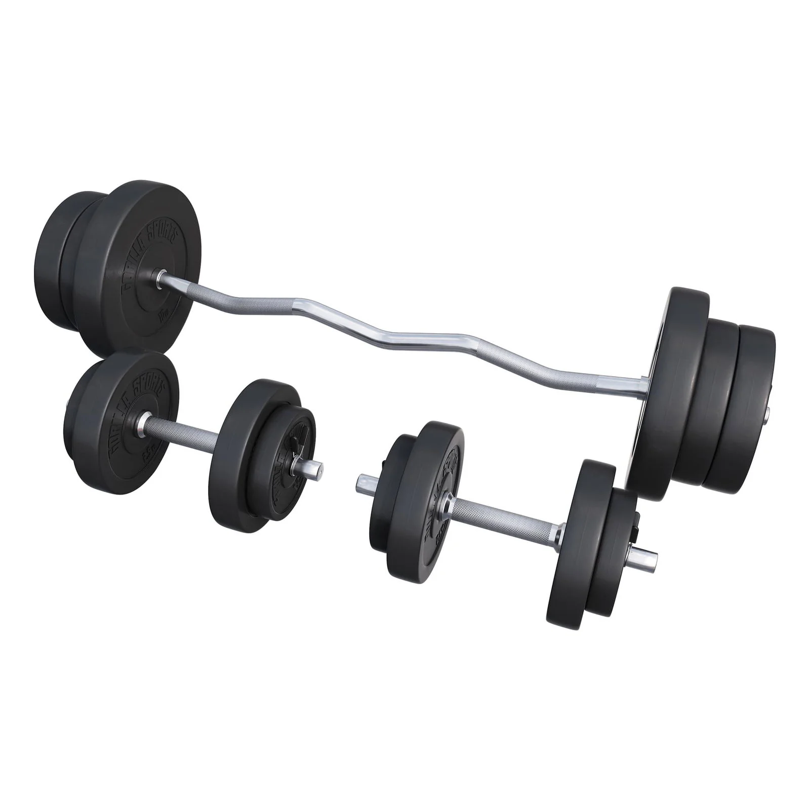 EZ-curlset 70 kg Kunststof – Veersluiting 30 mm