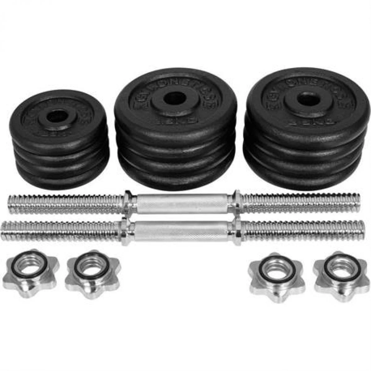 Gyronetics Dumbellset 30 kg Gietijzer (25 mm) - Afbeelding 2