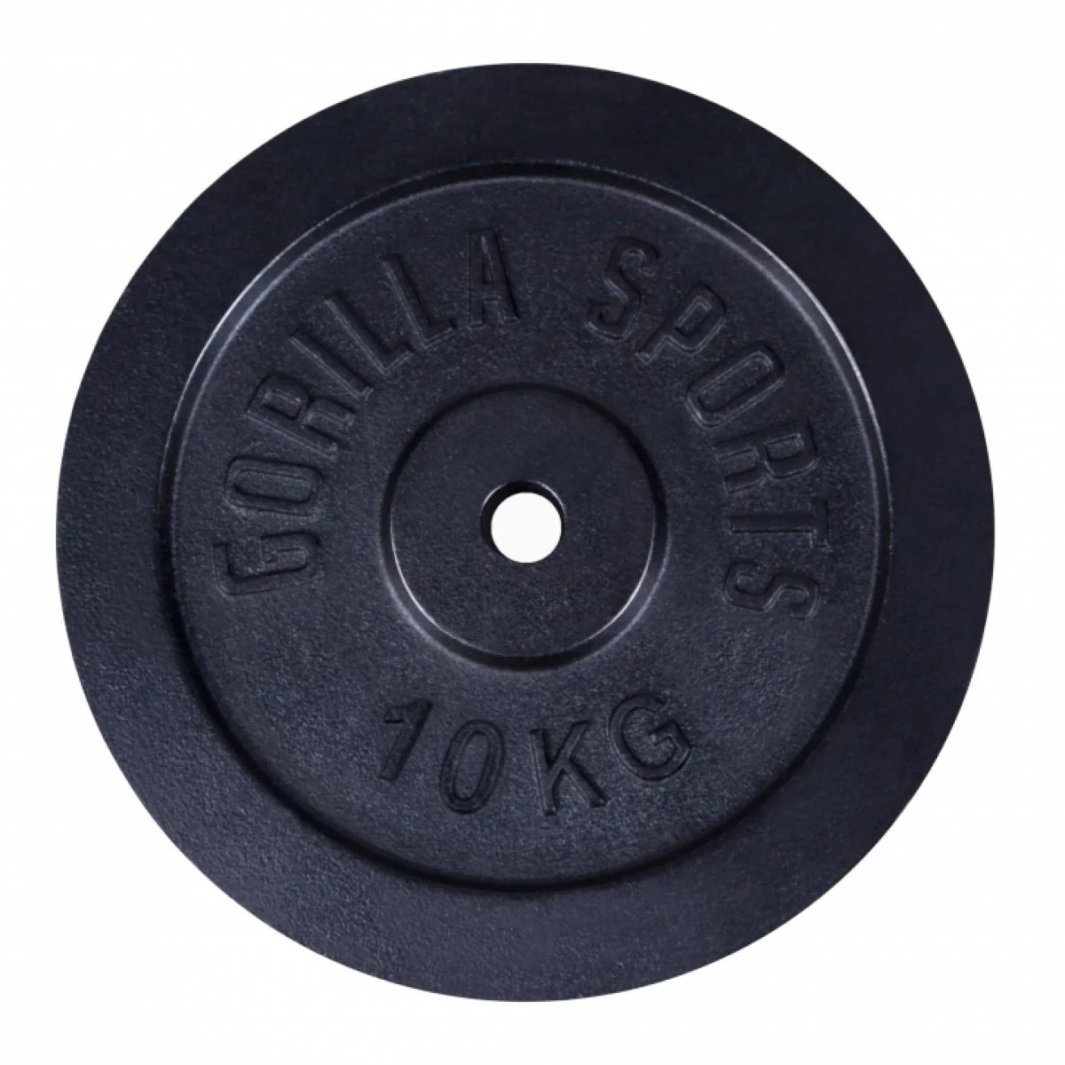 Halterschijf 10 kg Gietijzer Zwart – 31 mm