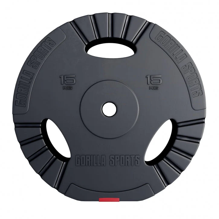 Halterschijf 15 kg Gripper Kunststof – 30/31 mm