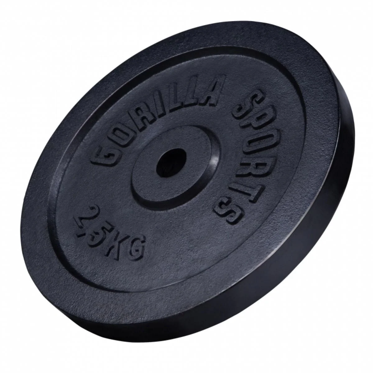 Halterschijf 2.5 kg Gietijzer Zwart - 31 mm - Afbeelding 2
