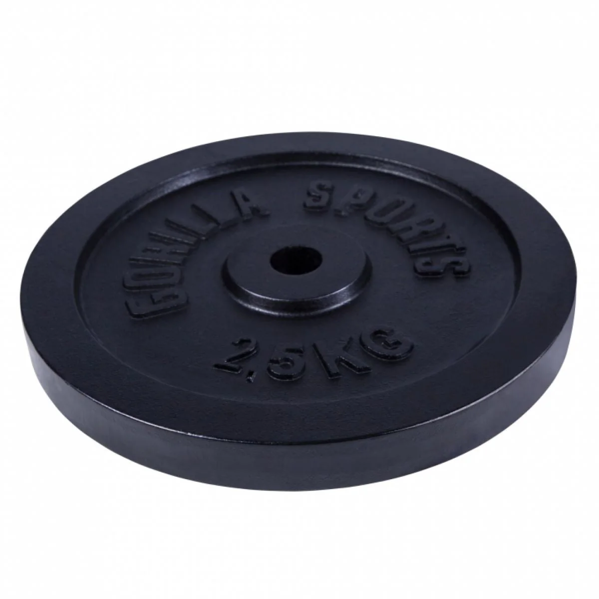 Halterschijf 2.5 kg Gietijzer Zwart - 31 mm - Afbeelding 3