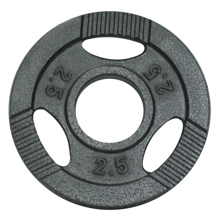 Halterschijf 2.5 kg Gripper Gietijzer Zilver – 50/51 mm