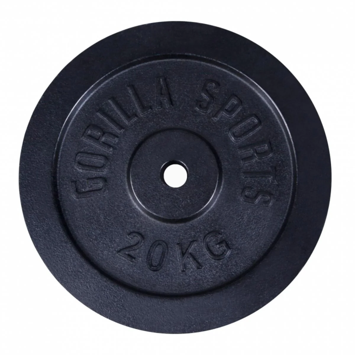 Halterschijf 20 kg Gietijzer Zwart – 31 mm
