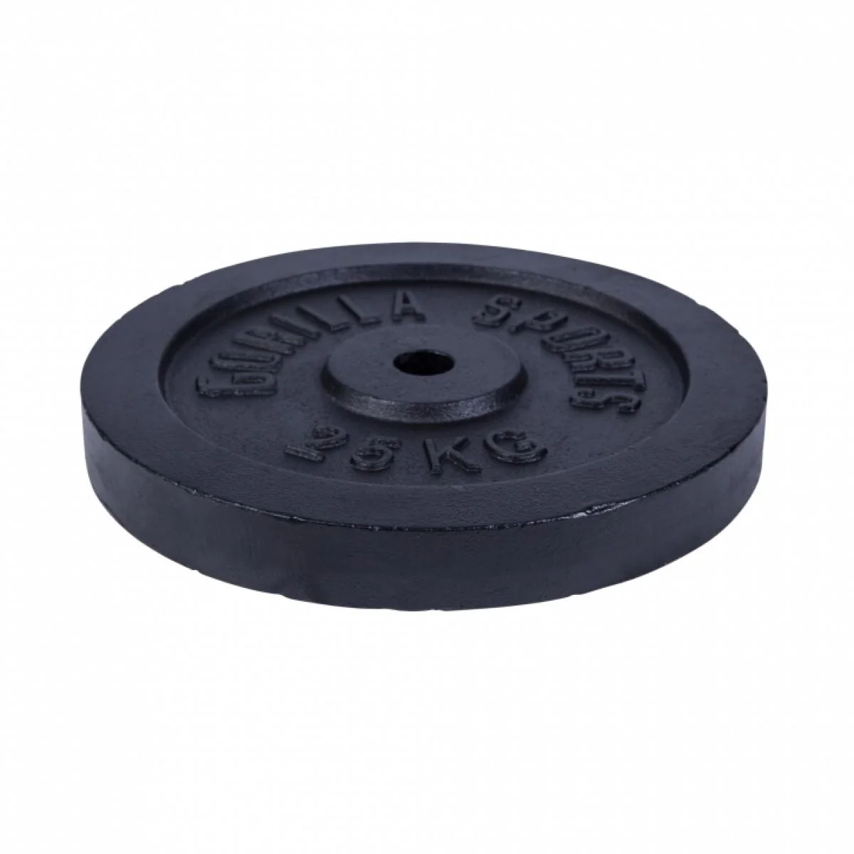 Halterschijf 25 kg Gietijzer Zwart - 31 mm - Afbeelding 3