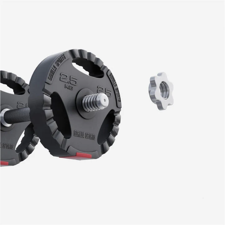 Halterschijf 2,5 kg Gripper Kunststof - 30/31 mm - Afbeelding 3