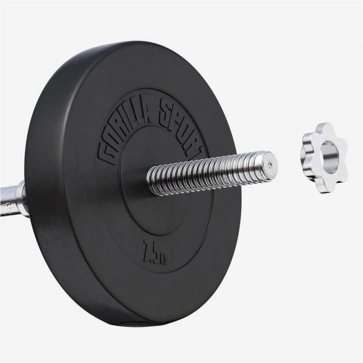 Halterschijf 7,5 kg Kunststof - 30/31 mm - Afbeelding 3
