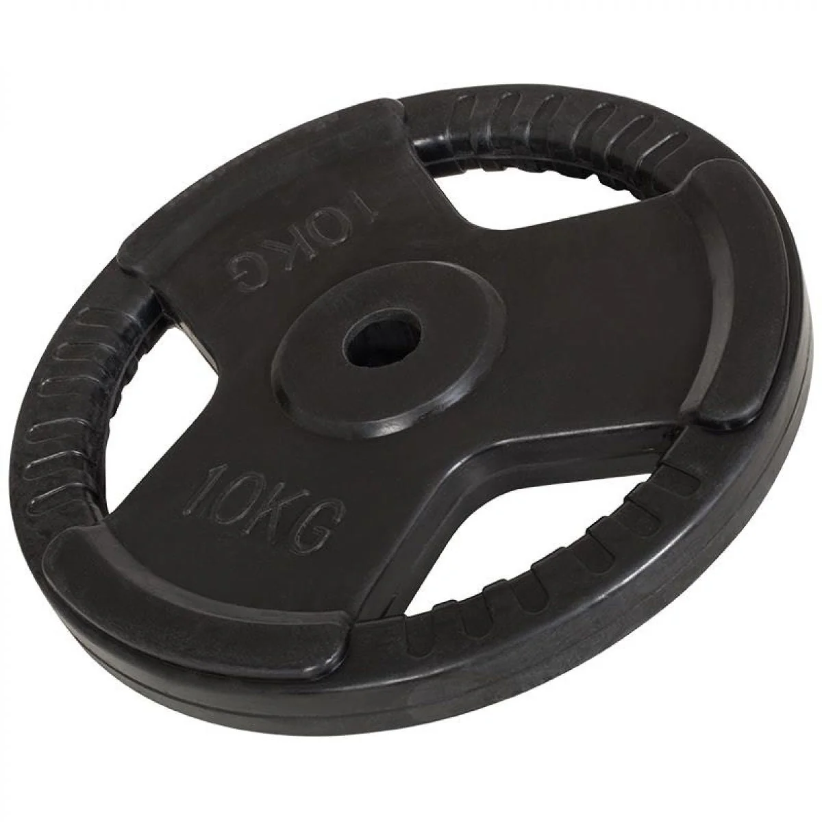 Halterschijven 2 x 10 kg Gripper Gietijzer Rubber Coating - 30/31 mm - Afbeelding 2