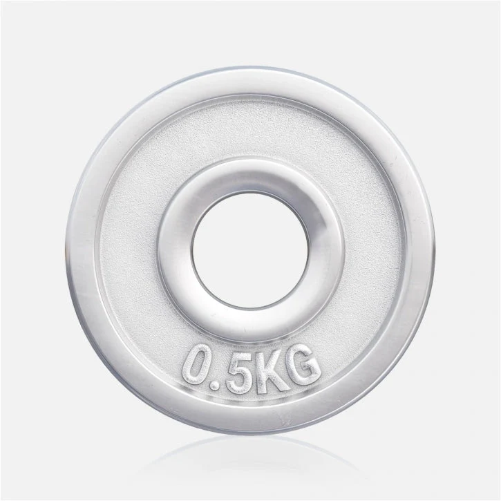 Halterschijven 4 x 0,5 kg Chroom - Afbeelding 3